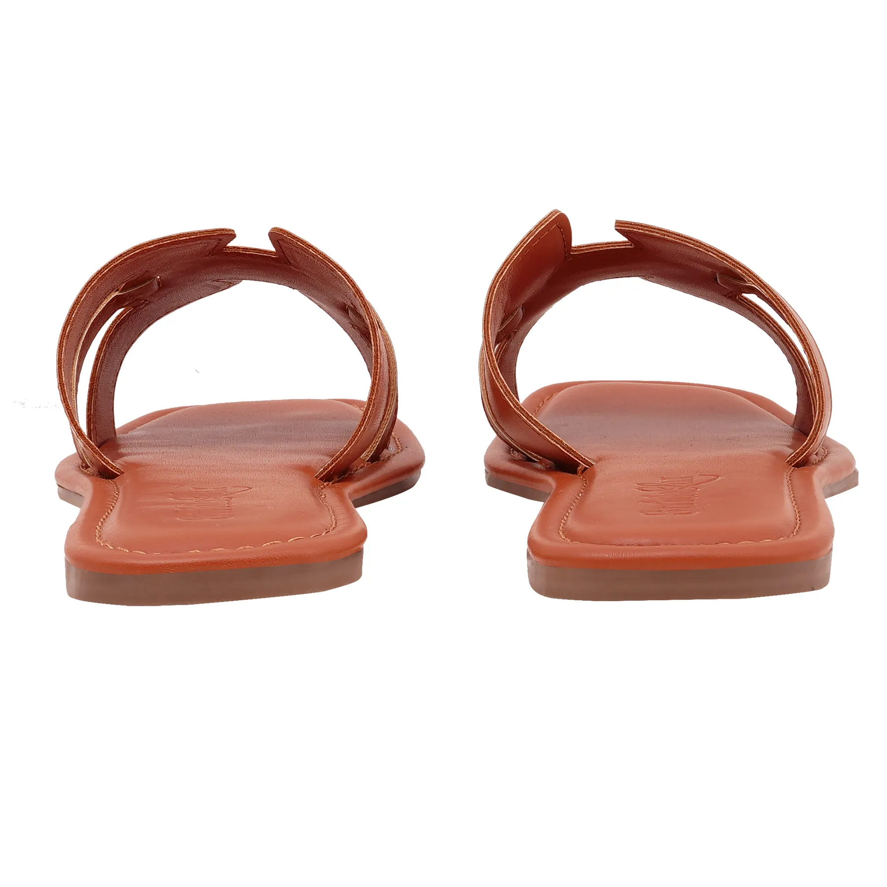 elina H-Cut Flat Slides – Tan Brown - Image 4