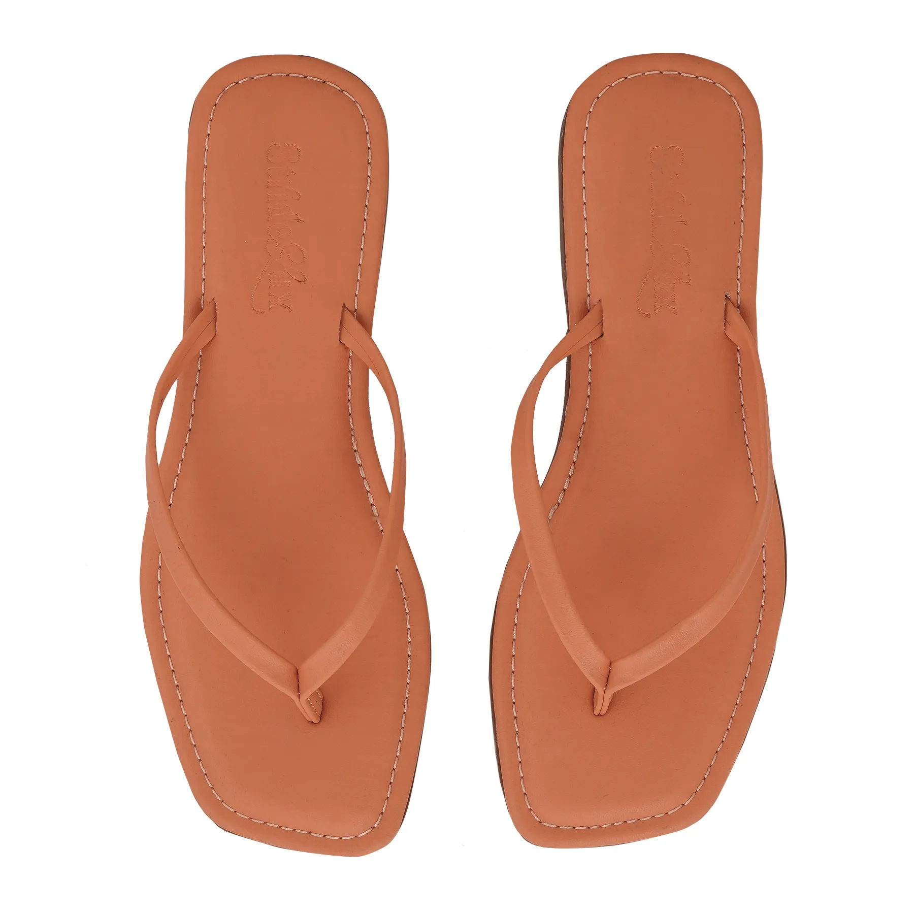 Celeste Minimal Thong Flats – Tan