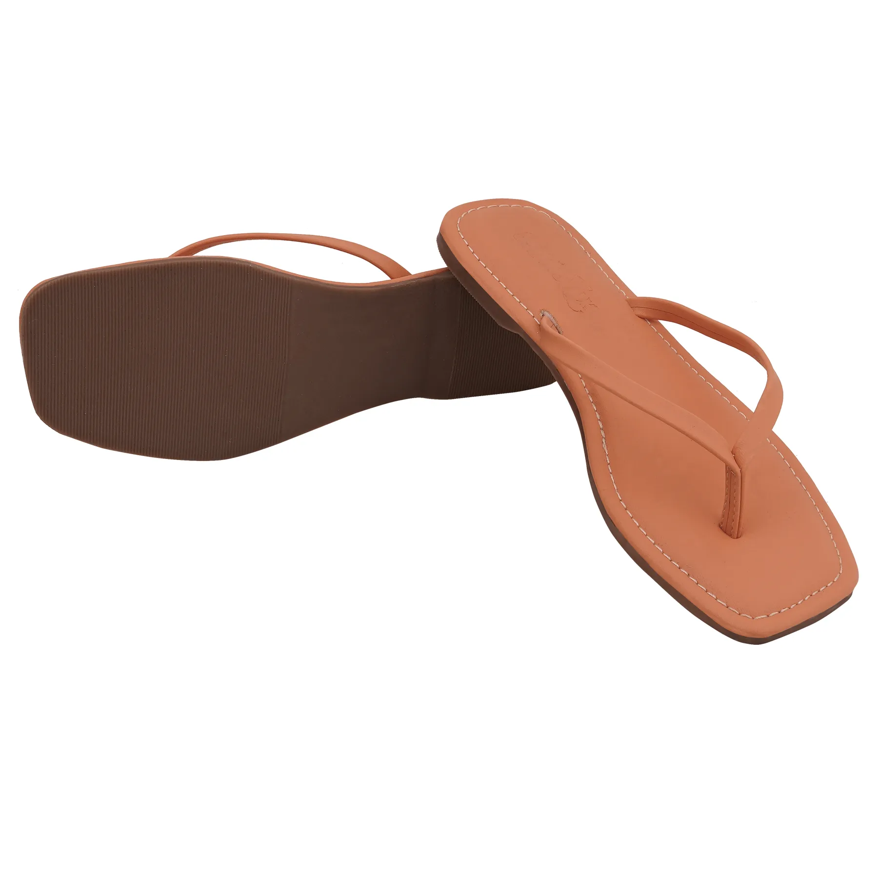 Celeste Minimal Thong Flats – Tan - Image 6