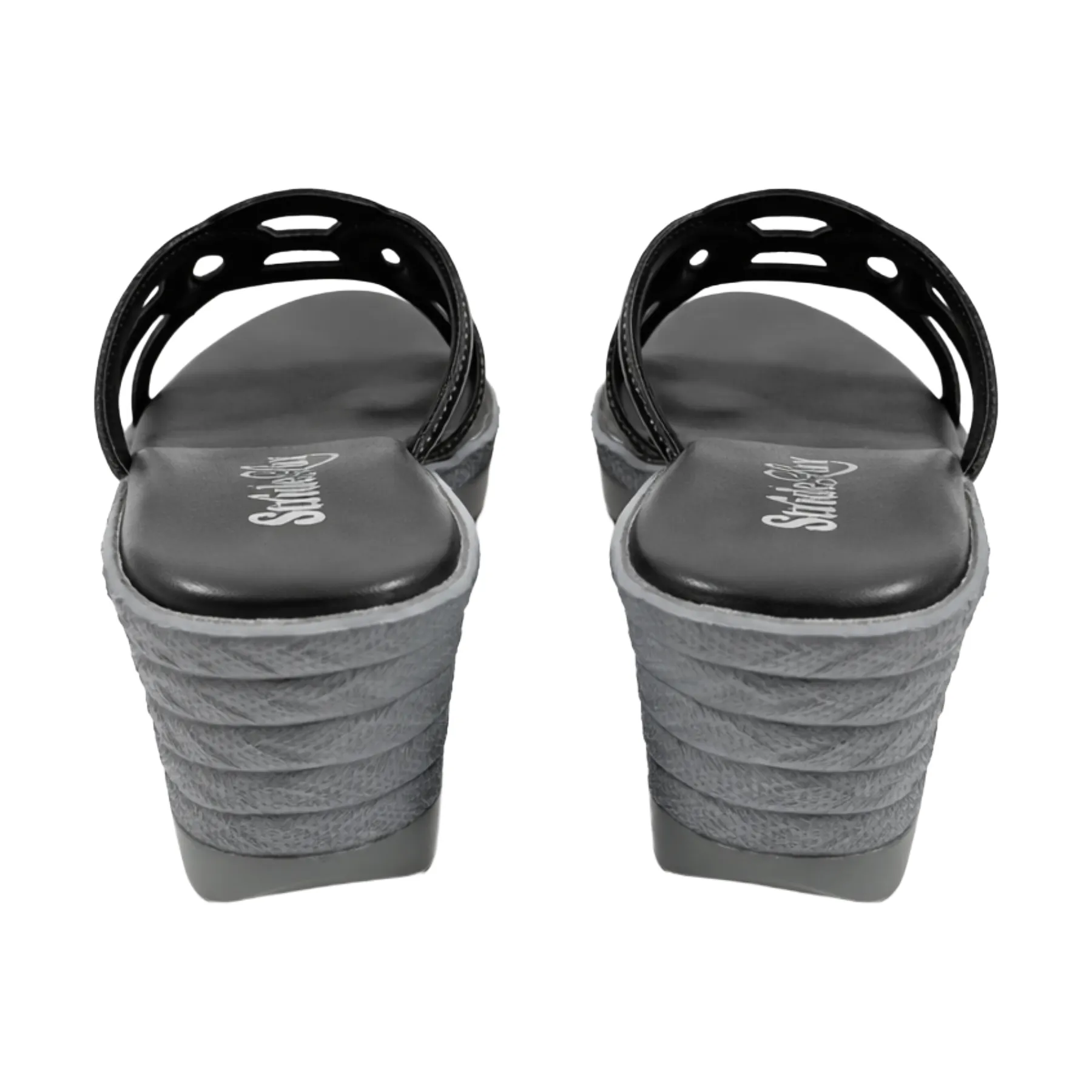 StrideLux Women’s Comfort Black sandal - Image 4