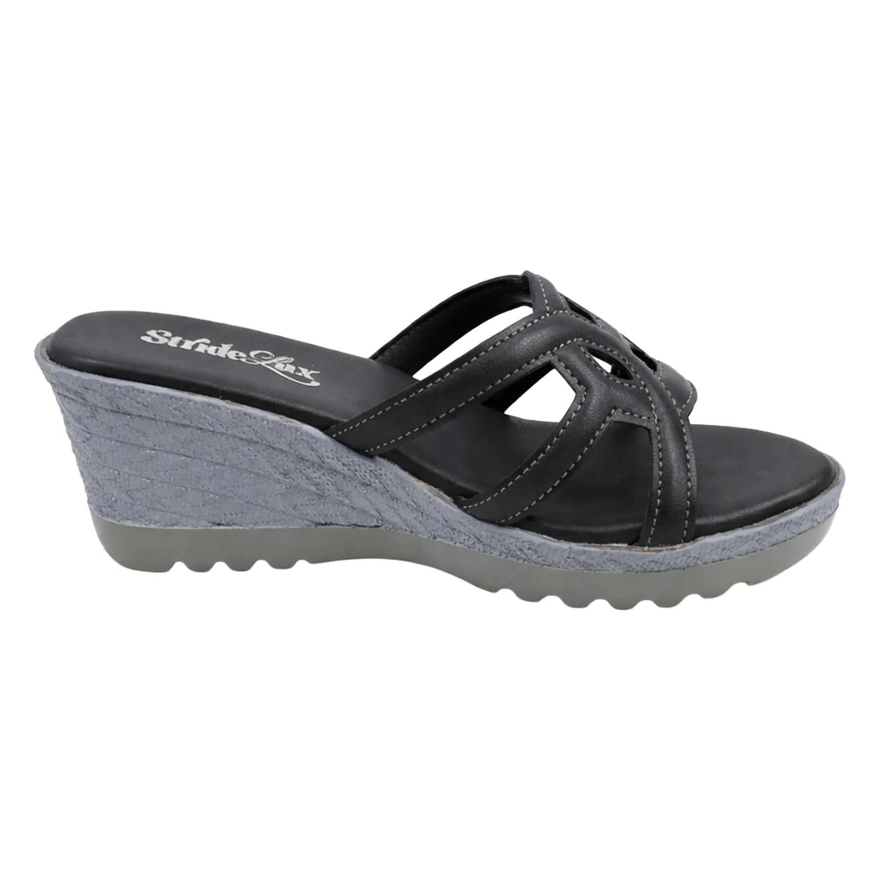 StrideLux Women’s Comfort Black sandal - Image 5