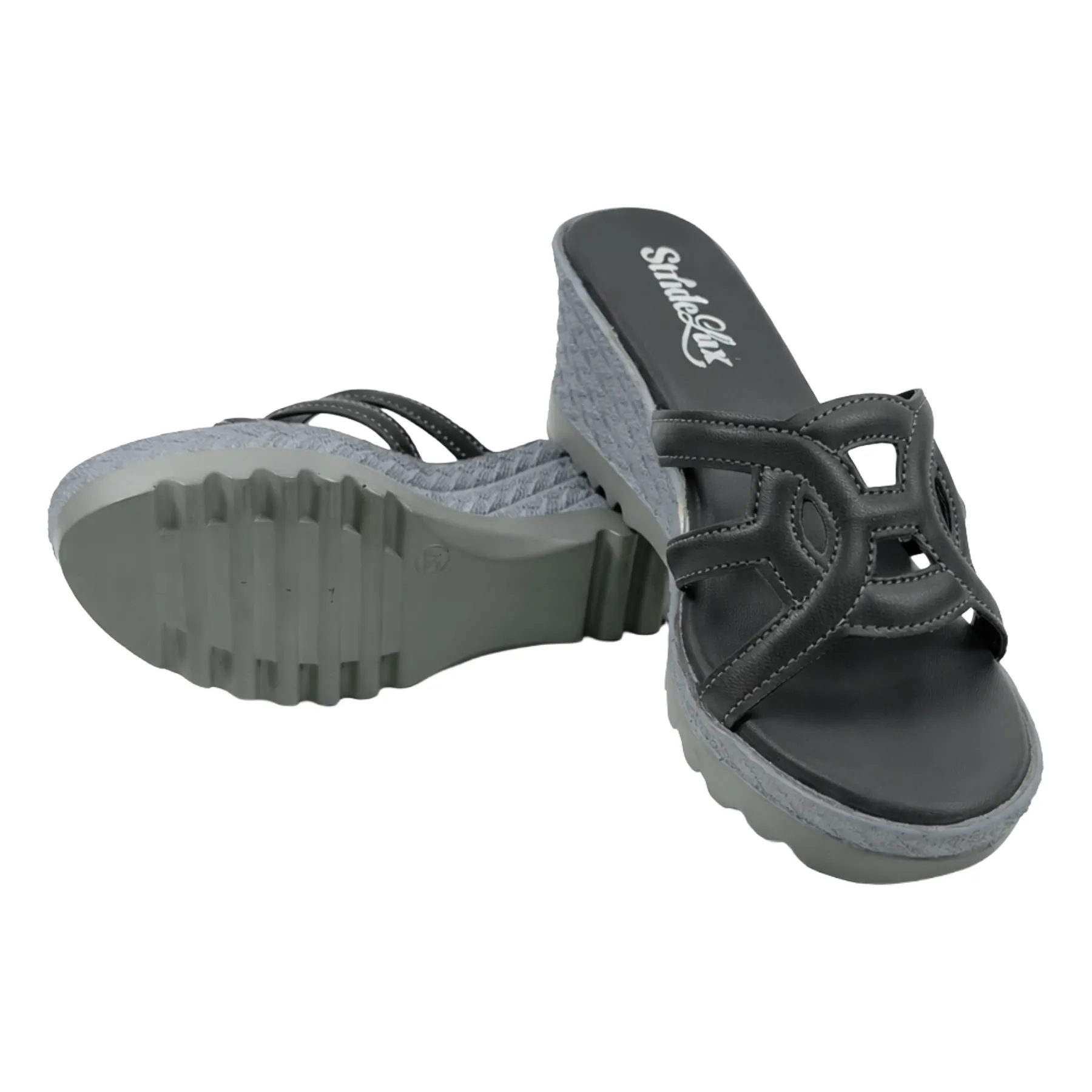 StrideLux Women’s Comfort Black sandal - Image 6
