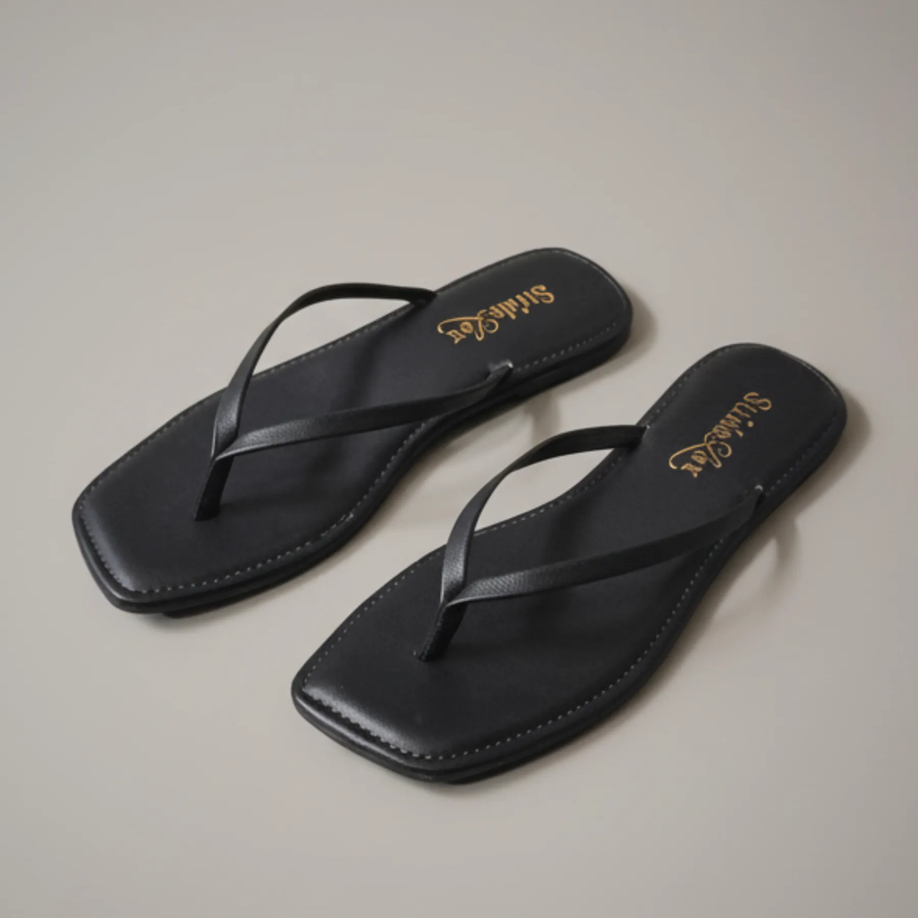 Liora Minimal Thong Flats – Classic Black - Image 11