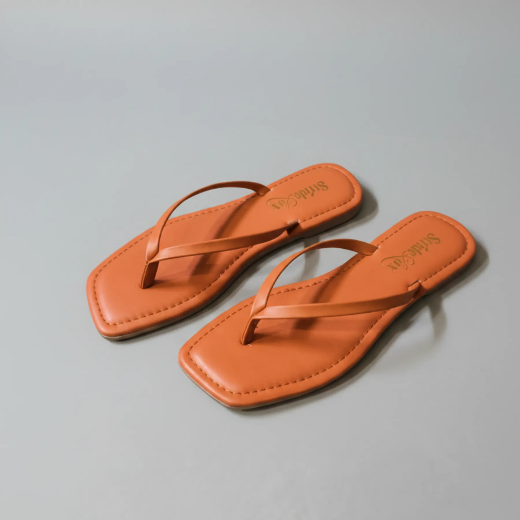 Liora Minimal Thong Flats – Caramel Tan - Image 5